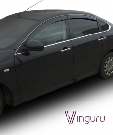 Дефлекторы Vinguru для окон Nissan Almera G15 седан 2012-2021